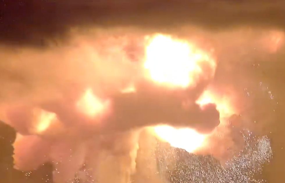 WATCH: Blue Origin rocket explodes on Florida launch pad during test