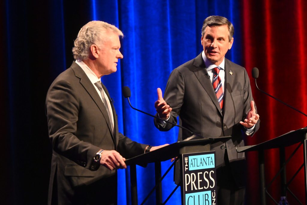Collins, Dooley clash on immigration, ethics in GOP Senate debate